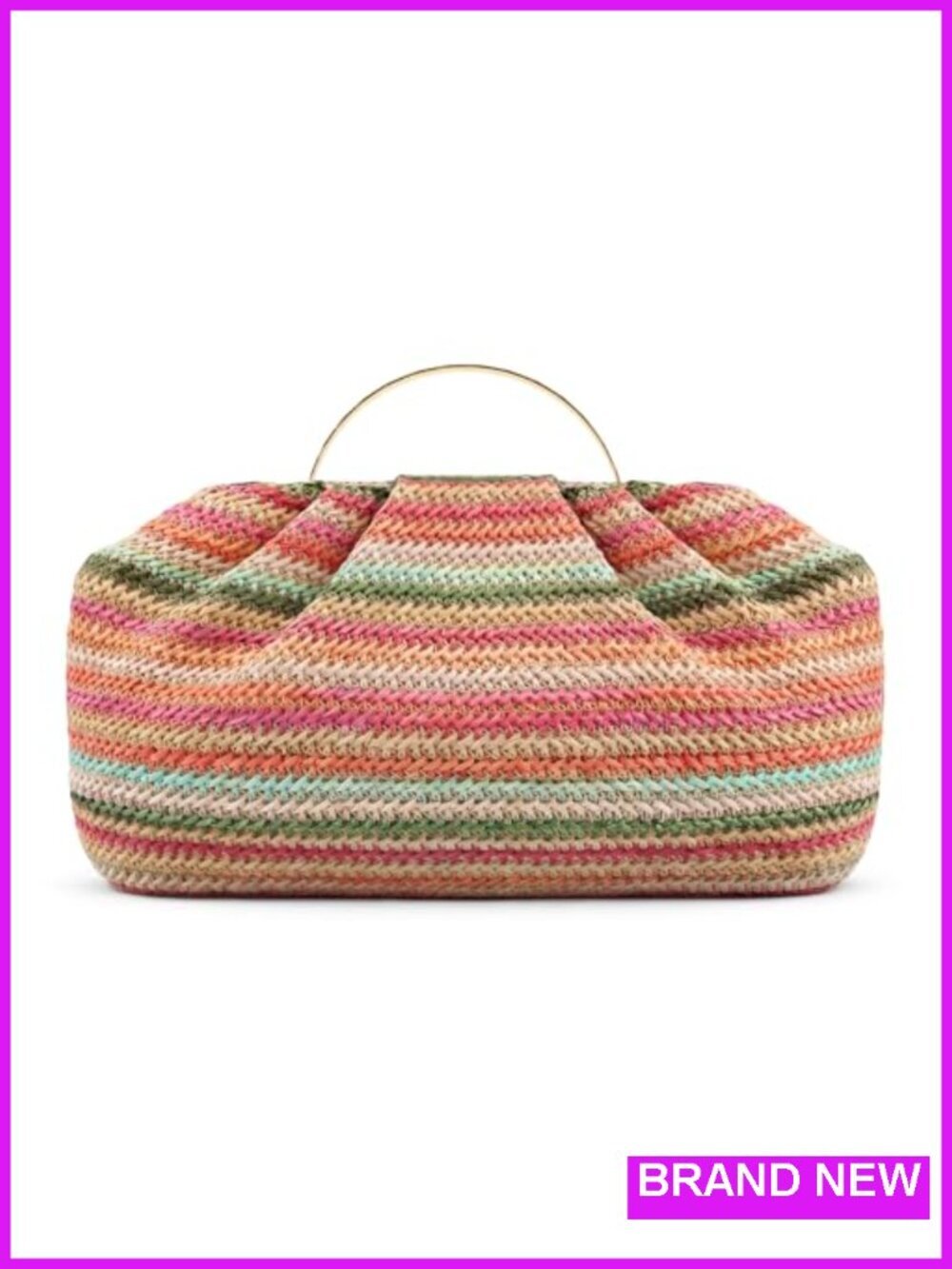 Woven Straw Clutch Purse Crossbody Bag Handbag Vacation Clutch